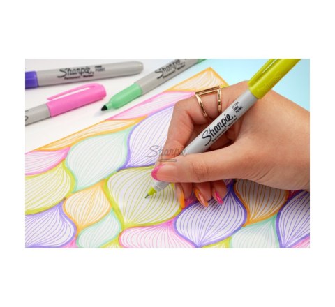 Sharpie 2198891 marker 34 szt. Końcówka cienka Czarny, Zielony, Pomarańczowy, Różowy, Fioletowy, Czerwony, Żółty