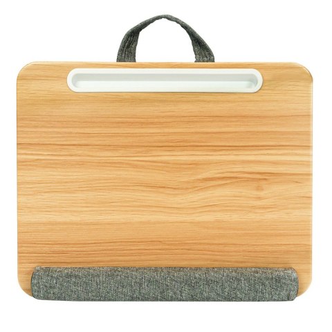 Techly ICA-TBL 102 stojak na laptop Podstawka na notebooka Szary, Drewniany