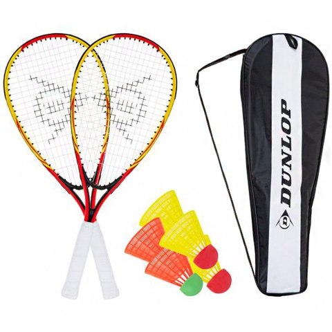 Zestaw do crossmintona Racketball Set Dunlop żółto-czerwone 762091