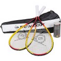 Zestaw do crossmintona Racketball Set Dunlop żółto-czerwone 762091