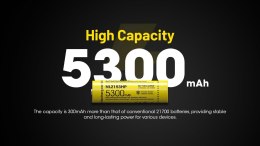 Akumulator Nitecore NL2153HP 21700 5300mAh LI-ION 3,6V