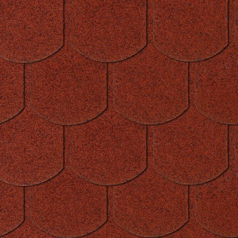 GONT KARPIÓWKA CZERWONY 1 SZT = 0,16M2, 1 OPK. = 3,85M2