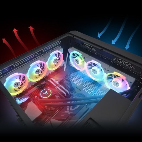 Thermaltake SWAFAN EX12 ARGB Obudowa komputera Chłodnica powietrza 14 cm Biały 3 szt.