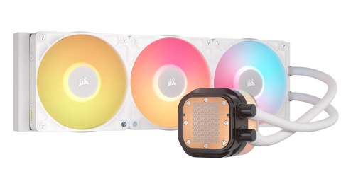 Corsair iCUE LINK TITAN 360 RX LCD Procesor Chłodnica cieczy all-in-one 12 cm Biały 1 szt.