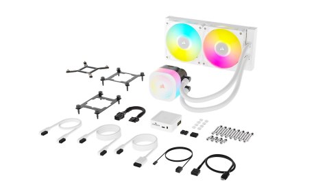 Corsair iCUE LINK TITAN RX RGB Procesor Chłodnica cieczy all-in-one 12 cm Biały 1 szt.