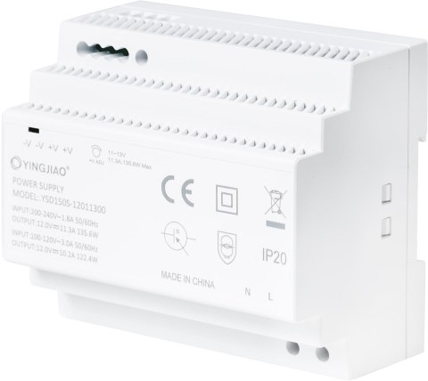 Zasilacz Yingjiao DIN YSDS 12V 11,3A 136W