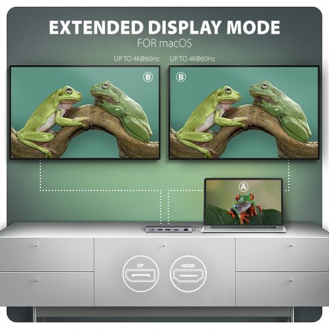 Axagon HMC-12GM2 stacja dokująca Przewodowa USB 3.2 Gen 2 (3.1 Gen 2) Type-C Szary