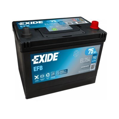 Exide EFB EL754 akumulator samochodowy EFB (Enhanced Flooded Battery) 75 Ah 12 V 750 A Samochód
