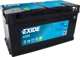 Exide EK960 akumulator samochodowy AGM (Absorbed Glass Mat) 96 Ah 12 V 850 A Samochód