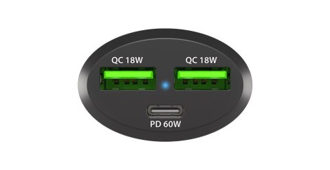 NATEC ŁADOWARKA SAMOCHODOWA CONEY 2X USB 1X USB-C PD 3.0 84W QC3.0 NUC-1981