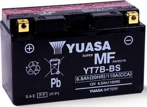 Yuasa YT7B-BS akumulator samochodowy Ołowiany (VRLA) 6,5 Ah 12 V 120 A Motocykl