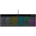 Corsair K55 RGB PRO klawiatura Gaming USB QWERTZ Niemiecki Czarny