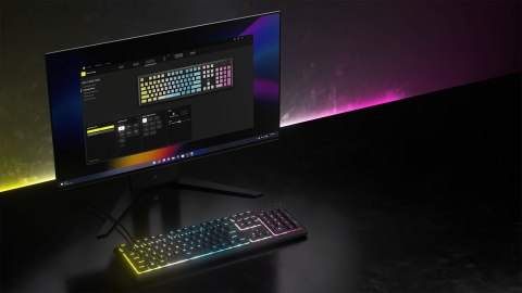 Klawiatura gamingowa RGB LED CORSAIR K55 CORE Juoda
