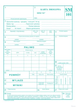 Karta drogowa A5, 80 kartek offset, 10-802-3 DOTTS