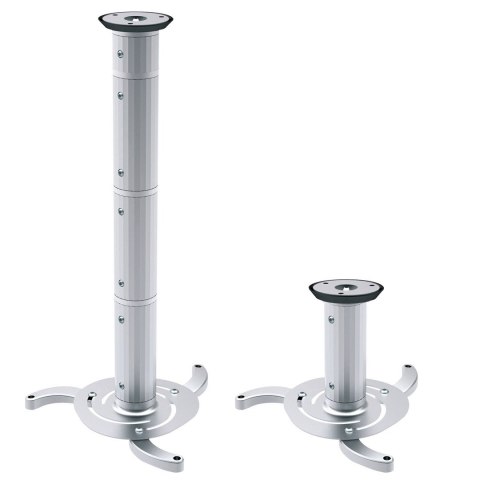 Uchwyt sufitowy do projektora Maclean MC-517 (80 mm - 980 mm; 10 kg; kolor srebrny)