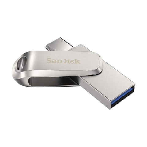 SanDisk Ultra Dual Drive Luxe pamięć USB 1000 GB USB Type-A / USB Type-C 3.2 Gen 1 (3.1 Gen 1) Stal nierdzewna