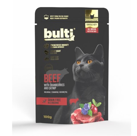 BULTI Superfoods mielonka wołowina z żurawiną i kocimiętką 100g