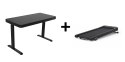 Bieżnia Urevo Spacewalk 3S + Biurko regulowane elektrycznie TUCKANO czarne