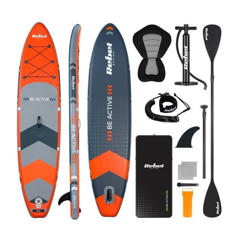 Deska do pływania SUP REBEL ACTIVE RBA4501 - pomarańczowa
