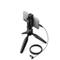Sennheiser XS LAV USB-C MOBILE KIT - Mikrofon lavalier ze złączem USB-C, ze statywem i uchwytem Manfrotto do smartphona
