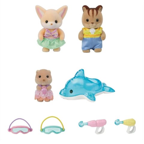 Sylvanian Families Przedszkole Zabawa w basenie Baby Trio 5749 p6