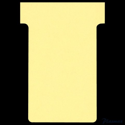 Karteczki T-Card Nobo, rozmiar 2, żółte 100 szt. 2002004
