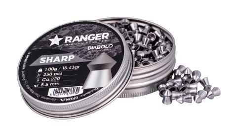 Śrut 5,5 mm RANGER Diabolo Sharp szpic 250 szt. 1,00 g