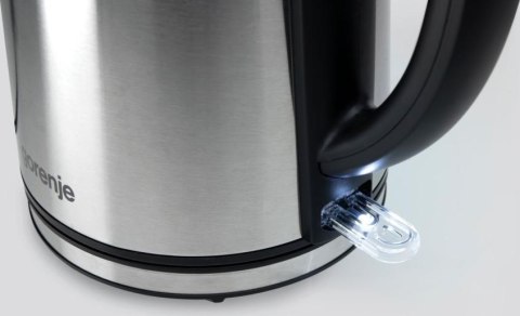 Gorenje | Czajnik | Zobacz materiał K15DWS | Elektryczny | 2200 W | 1,5 L | Stal nierdzewna | Podstawa obrotowa 360° | Stal nier