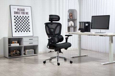 Ergonomiczny fotel biurowy ACTIVEJET YK848 czarny