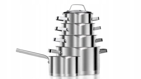 Komplet garnków 10 el. z pokr do odcedz Smile MGK-11M