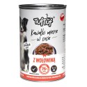 Tuf Tuf Puszka kawałki mięsne z wołowiną dla psa 1250g
