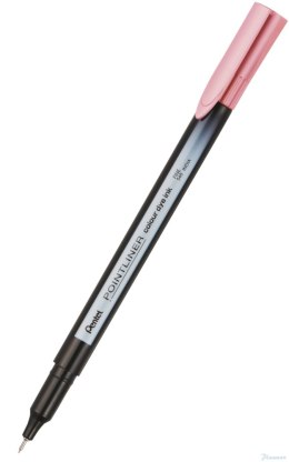 Cienkopis pointliner colour, baby pink z tuszem na bazie wody, S40-P2 PENTEL