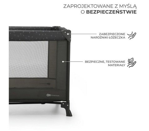 Kinderkraft Łóżeczko turystyczne JOY LIGHT GREY