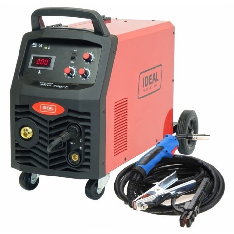Półautomat spawalniczy MIG / MAG, minimalny prąd spawania: 30A, maksymalny prąd spawania: 230A, moc znamionowa: 5,7kW, zasilanie