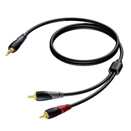 PROCAB CLA711/15 kabel audio 15 m 3.5mm 2 x RCA Czarny, Szary, Czerwony