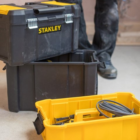 Stanley Essential Twarda kaseta na narzędzie Plastik Szary, Żółty