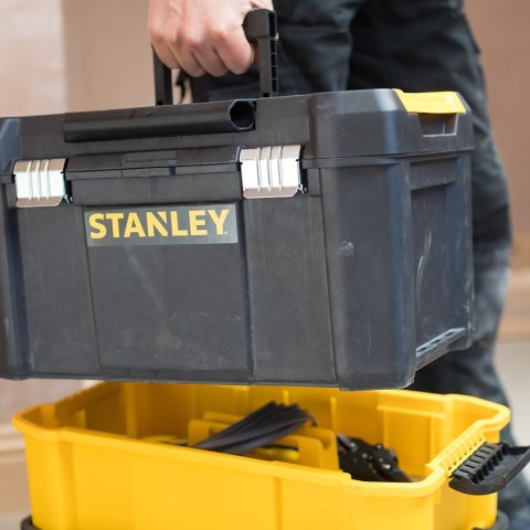 Stanley Essential Twarda kaseta na narzędzie Plastik Szary, Żółty
