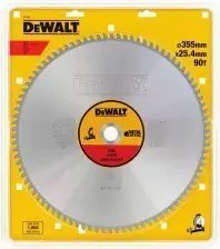 Dewalt 355 x 25.4 90t steel stationary