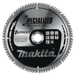 T.C.T. tarcza Makita B-67240 260X2.15X30mm 10° T80 EFFICUT