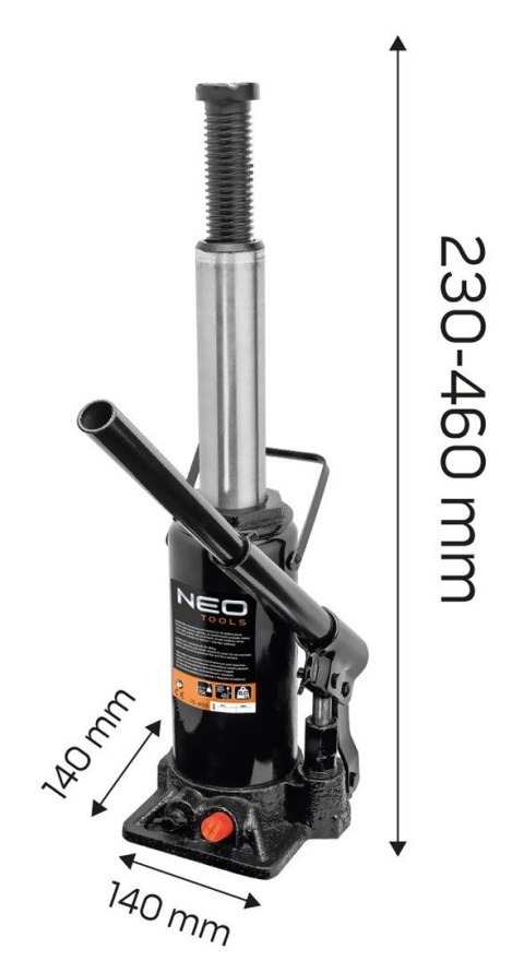 NEO TOOLS Podnośnik słupkowy 15 t 10-455