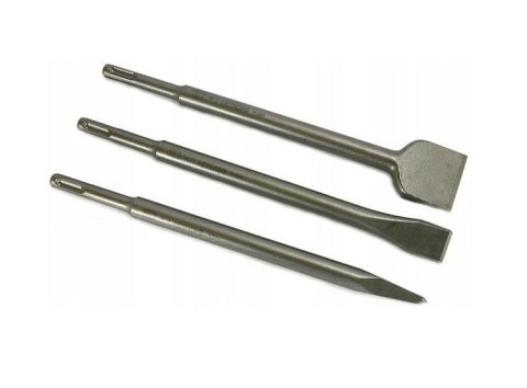 Zestaw dłut (przecinak, grot) sds-plus 250mm 3 szt.
