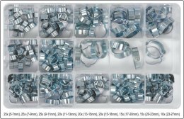 Yato YT-06784 klamra Zestaw klipsów Srebrny