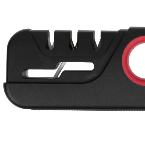 Resto Kitchenware 95124 ostrzałka do noży Ostrzałka do noża przeciągana Czarny, Czerwony