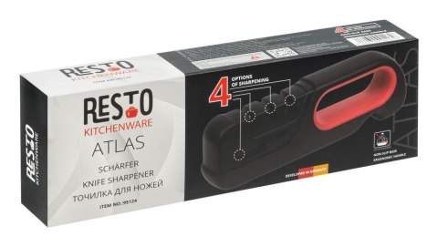 Resto Kitchenware 95124 ostrzałka do noży Ostrzałka do noża przeciągana Czarny, Czerwony