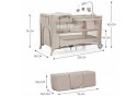 KinderKraft Łóżeczko turystyczne JOY 2 BEIGE