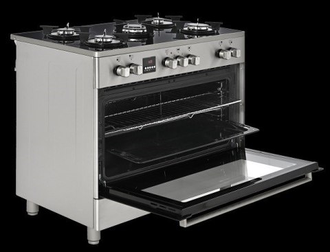 Kuchnia gazowo-elektryczna Ravanson KWGE-K90 CHEF MODERN (Płyta gazowa; Piekarnik elektryczny; 900mm)