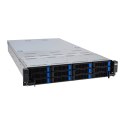 Platforma Asus Rack (2U) RS720A-E12-RS24U AMD Epyc 9004 (24x NVMe, 2xM.2, 3xGPU, 2x10Gbe, IPMI, 1+1 2600W)