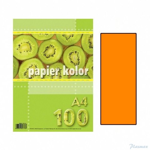 Papier xero A4-100 pomar. FLUO KRESKA