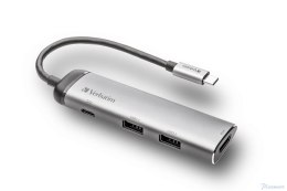 Stacja dokująca VERBATIM MULTIMEDIA ADAPTER HUB Type-C to 2xUSB HDMI 49140 VMMA1