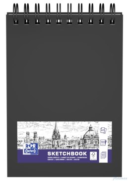 Szkicownik SKETCHBOOK podwójna spirala po krótszym boku A5 40k 225g czarny 400152645 OXFORD